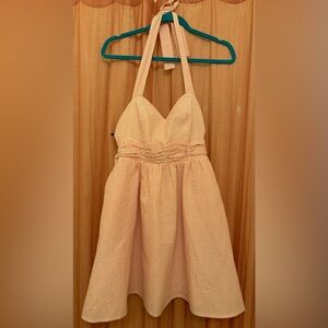 Lauren James Pink Seersucker Dress